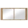 LED Tükörszekrény kézműves tölgy 100 x 12 x 45 cm Faanyag