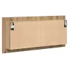 LED Tükörszekrény kézműves tölgy 100 x 12 x 45 cm Faanyag