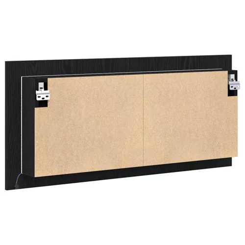LED Tükörszekrény ajtóval Musta tammi 100 x 12 x 45 cm Faanyag