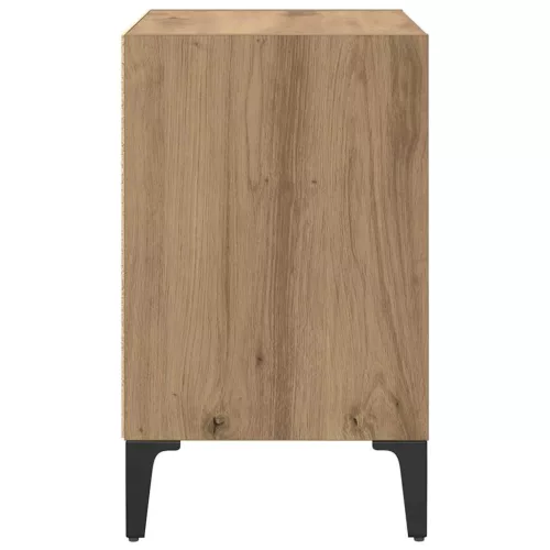 Éjjeliszekrény 2 pcs kézműves tölgy 40 x 30 x 50 cm Faanyag