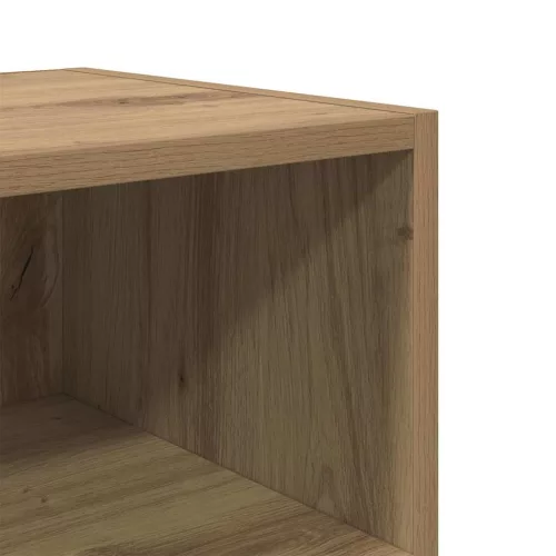 Éjjeliszekrény 2 pcs kézműves tölgy 40 x 30 x 50 cm Faanyag