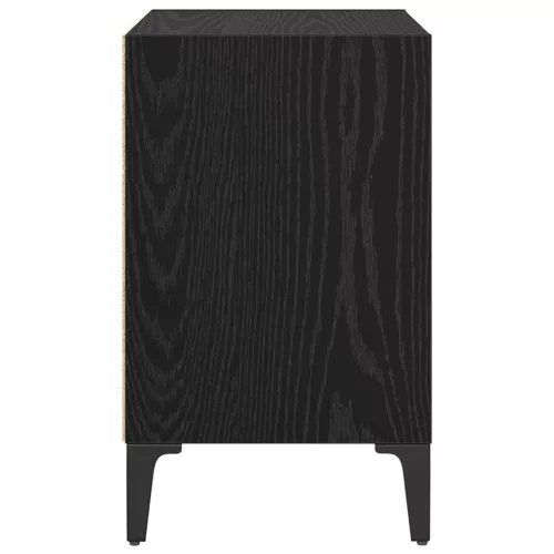 Éjjeliszekrény 2 pcs Musta tammi 40 x 30 x 50 cm Faanyag