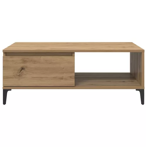 Dohányzóasztal kézműves tölgy 90 x 60 x 35 cm Faanyag