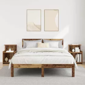 Éjjeliszekrény 2 pcs Régi fa 40 x 35 x 60 cm Faanyag