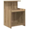 Éjjeliszekrény 2 pcs kézműves tölgy 40 x 35 x 60 cm Faanyag