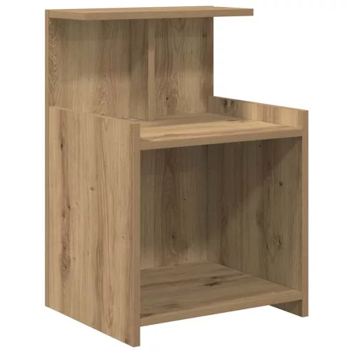 Éjjeliszekrény 2 pcs kézműves tölgy 40 x 35 x 60 cm Faanyag