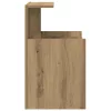 Éjjeliszekrény 2 pcs kézműves tölgy 40 x 35 x 60 cm Faanyag