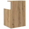 Éjjeliszekrény 2 pcs kézműves tölgy 40 x 35 x 60 cm Faanyag