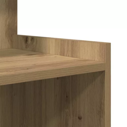 Éjjeliszekrény 2 pcs kézműves tölgy 40 x 35 x 60 cm Faanyag