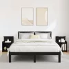 Éjjeliszekrény 2 pcs Musta tammi 40 x 35 x 60 cm Faanyag