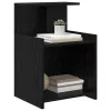 Éjjeliszekrény 2 pcs Musta tammi 40 x 35 x 60 cm Faanyag