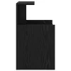 Éjjeliszekrény 2 pcs Musta tammi 40 x 35 x 60 cm Faanyag