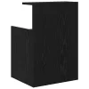 Éjjeliszekrény 2 pcs Musta tammi 40 x 35 x 60 cm Faanyag