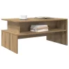 Dohányzóasztal kézműves tölgy 90 x 55 x 42.5 cm Faanyag