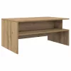 Dohányzóasztal kézműves tölgy 90 x 55 x 42.5 cm Faanyag