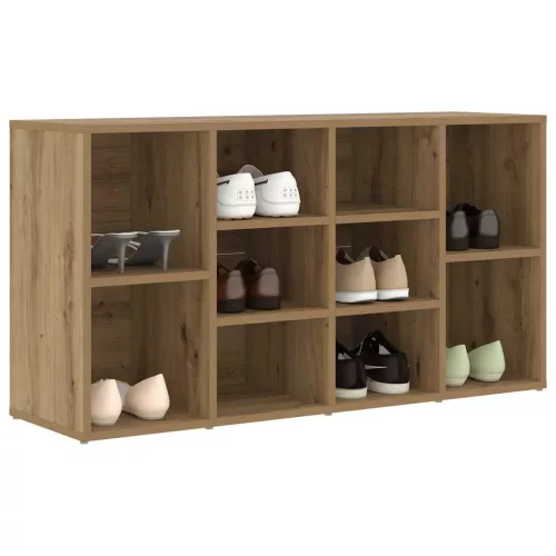 Cipőpad polcokkal kézműves tölgy 103 x 30 x 54.5 cm Faanyag