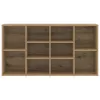 Cipőpad polcokkal kézműves tölgy 103 x 30 x 54.5 cm Faanyag