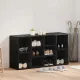 Cipőpad polcokkal Egyéb Musta tammi 103 x 30 x 54.5 cm Faanyag