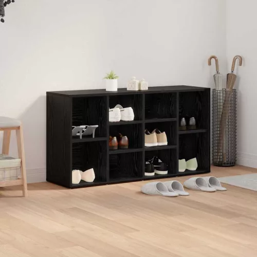 Cipőpad polcokkal Egyéb Musta tammi 103 x 30 x 54.5 cm Faanyag