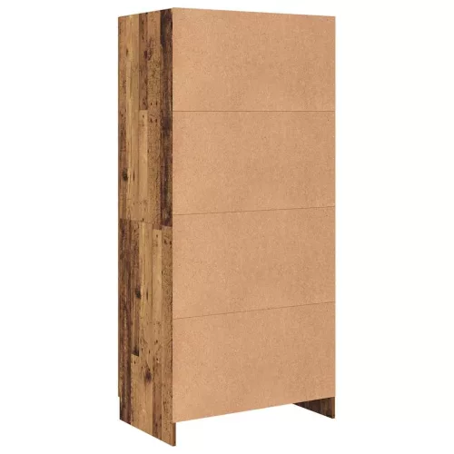 Ruhásszekrény polcokkal Öreg fa 82.5 x 51.5 x 180 cm Faanyag