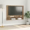 Fali TV Szekrény kézműves tölgy 120 x 23.5 x 90 cm Faanyag