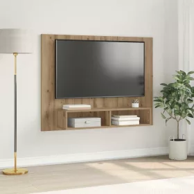   Fali TV Szekrény kézműves tölgy 120 x 23.5 x 90 cm Faanyag