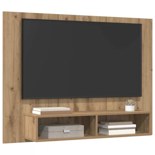 Fali TV Szekrény kézműves tölgy 120 x 23.5 x 90 cm Faanyag
