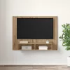 Fali TV Szekrény kézműves tölgy 120 x 23.5 x 90 cm Faanyag