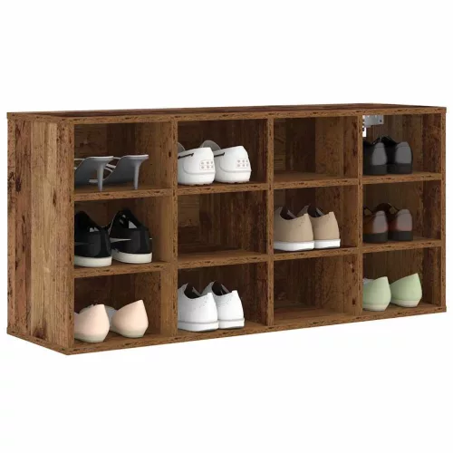 Cipősszekrény polcokkal Régi fa 103 x 30 x 51 cm Faanyag
