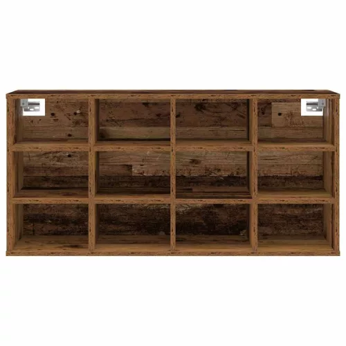 Cipősszekrény polcokkal Régi fa 103 x 30 x 51 cm Faanyag