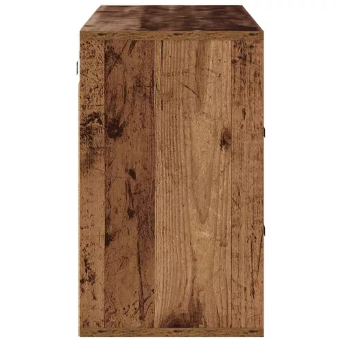 Cipősszekrény polcokkal Régi fa 103 x 30 x 51 cm Faanyag