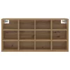 Cipősszekrény polcokkal kézműves tölgy 103 x 30 x 51 cm Faanyag