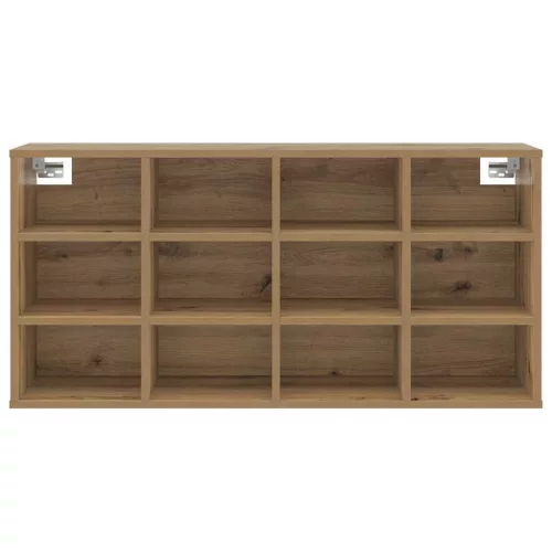 Cipősszekrény polcokkal kézműves tölgy 103 x 30 x 51 cm Faanyag