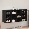 Cipősszekrény polcokkal Musta tammi 103 x 30 x 51 cm Faanyag