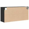 Cipősszekrény polcokkal Musta tammi 103 x 30 x 51 cm Faanyag