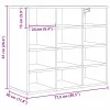 Cipősszekrény polcokkal Musta tammi 77.5 x 30 x 67 cm Faanyag