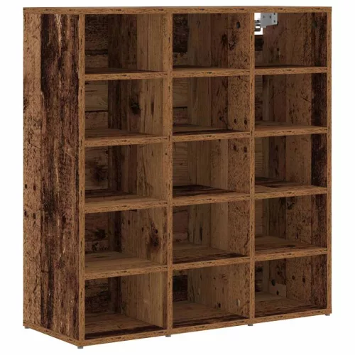 Cipősszekrény polcokkal Régi fa 77.5 x 30 x 83.5 cm Faanyag