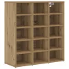 Cipősszekrény kézműves tölgy 77.5 x 30 x 83.5 cm Faanyag