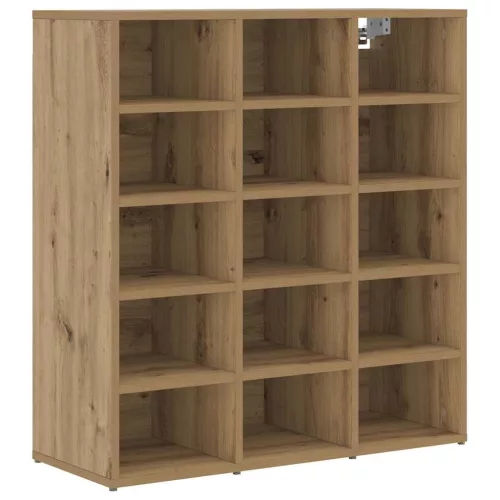 Cipősszekrény kézműves tölgy 77.5 x 30 x 83.5 cm Faanyag