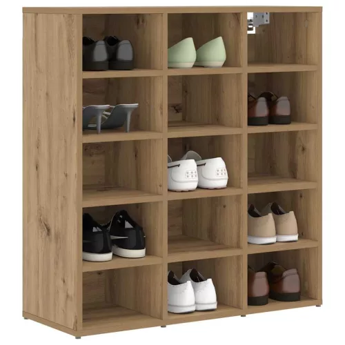 Cipősszekrény kézműves tölgy 77.5 x 30 x 83.5 cm Faanyag