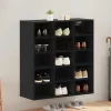 Cipősszekrény polcokkal Musta tammi 77.5 x 30 x 83.5 cm Faanyag