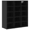 Cipősszekrény polcokkal Musta tammi 77.5 x 30 x 83.5 cm Faanyag