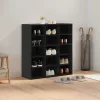 Cipősszekrény polcokkal Musta tammi 77.5 x 30 x 83.5 cm Faanyag