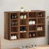 Cipősszekrény polcokkal Régi fa 103 x 30 x 67 cm Faanyag