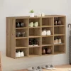 Cipősszekrény polcokkal kézműves tölgy 103 x 30 x 67 cm Faanyag