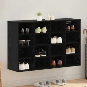   Cipősszekrény polcokkal Musta tammi 103 x 30 x 67 cm Faanyag