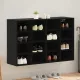 Cipősszekrény polcokkal Musta tammi 103 x 30 x 67 cm Faanyag