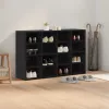 Cipősszekrény polcokkal Musta tammi 103 x 30 x 67 cm Faanyag