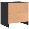 Éjjeliszekrény Musta tammi 45 x 34 x 44.5 cm Faanyag