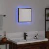 LED Fürdőszoba Tükör tükörrel Régi fa 40 x 8,5 x 37 cm Faanyag